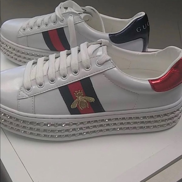 Gucci ace sneakers with crystals - Picture 4 of 5